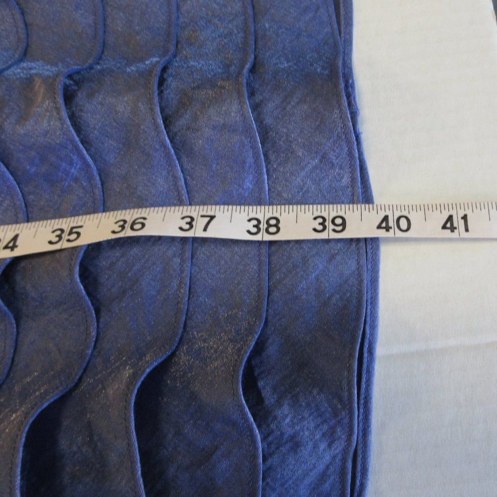 ADRIANA PAPELL Sleeveless V-Neck Faux Wrap Tiered Ruffle Dress Sz 12 Knee Length - Picture 15 of 15